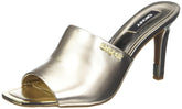 DKNY Women's Bronx Open Toe Fashion Pump Heel Sandal Heeled, Gold, 6